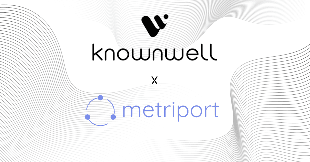 knownwell and Metriport customer story graphic